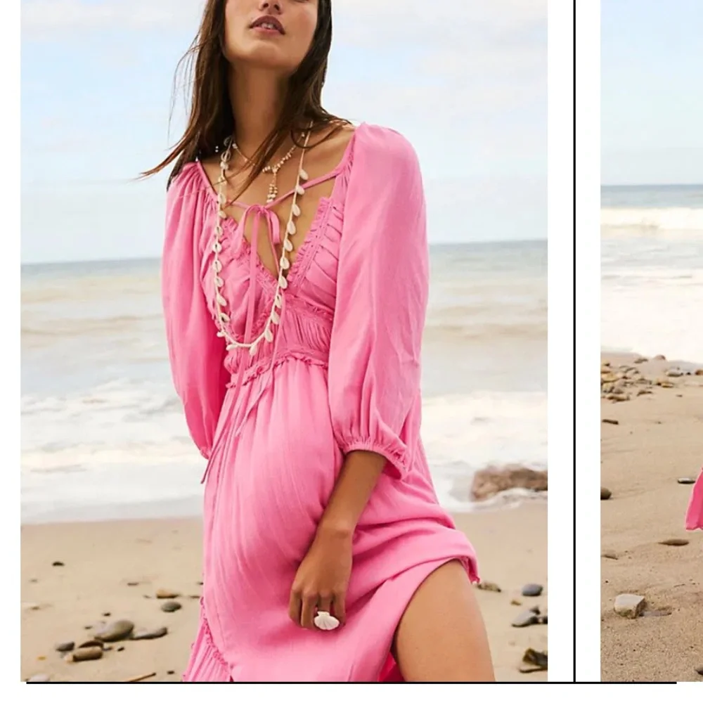 FREE PEOPLE
You're A Jewel Maxi pink rare spring boho casual resort revolve $148 - Picture 4 of 14